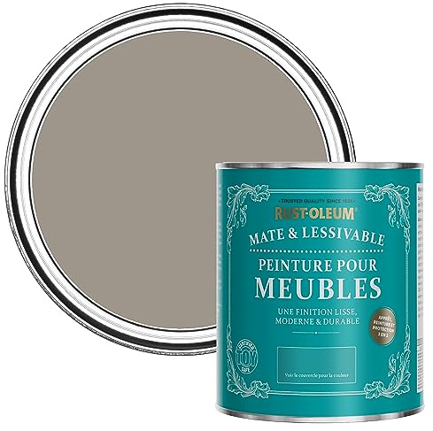 Rust-Oleum Brown Furniture & Skirting Board Paint in Matt Finish - Whipped Truffle 750ml