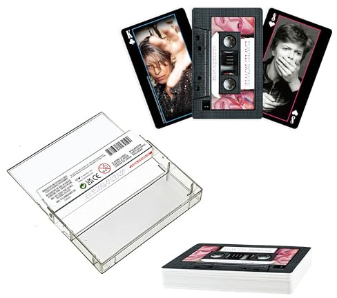 AQUARIUS David Bowie Cassette Premium Playing Cards -David Bowie Themed Deck of Cards for Your Favorite Card Games - Officially Licensed David Bowie Merchandise & Collectibles