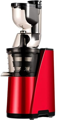 Juicermaskin Centrifugaljuicer Hela frukt- och grönsaksjuicextraktor Juicermaskin Rostfritt stål Lätt att rengöra 55db Cold Press Juicer Mute Långsamt tugga Juicer 150W (Röd)