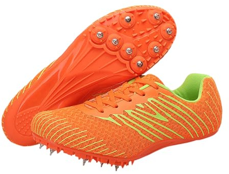 Kraftpaid Atletismo 8 Clavos Zapatillas,Zapatos con Clavos Pista Campo,Zapatillas De Pista Y Campo,con 8 Clavos,Picos Intercambiables,PortáTil,Antideslizantes,para Hombres NiñOs Y Mujeres