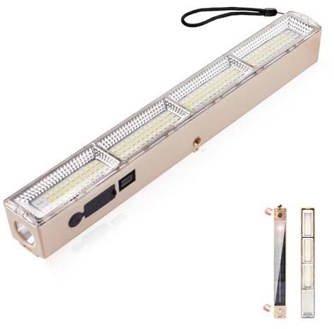 Eleganted Lampe de Camping magnétique Lumière de Tente extérieure 4000mAh USB Rechargeable Accessoires de Camping Portable Baladeuse LED pour Garage Camping, l'éclairage de Travail, Pêche