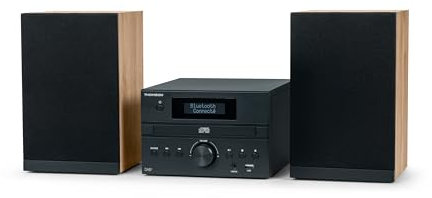 Microcadena - THOMSON - Bluetooth - Radio - CD - MP3 - USB - DAB - Madera y negro