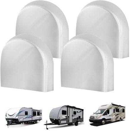 Tire Covers Set of 4,Fits 30-32 Inch Tire 420D Uv Resistant Wheel Covers
