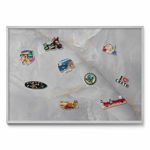 Tableau Aimanté Décoratif 100x70 cm – Panneau Magnétique Mural Avec Cadre Plastique, Parfait Pour Bureau, Cuisine, Salle D’Étude, Chambre D’Enfant Et Espace Créatif