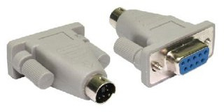 Aptii 9 Pin Serial Mouse to PS/2 Port Male Convertor Adaptor