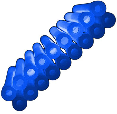 Glowhouse Lot de 10 bâtons lumineux bleus fluorescents – 15,2 cm, ultra lumineux avec durée de 12 heures