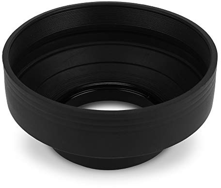 CELLONIC Parasol Ø 67mm Compatible con Ø 67mm Lens Hood de Rosca, Protector Solar para Objetivos Plegable/Collapsible