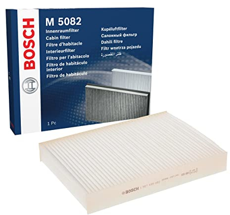 Bosch M5082 Filtre d’Habitacle Standard, Filtre de Remplacement - Contre le Pollen et la Poussière pour un air plus Propre à l'Intérieur du Véhicule