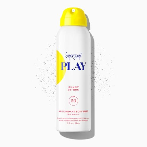 Supergoop! Supergoop! PLAY SPF 50 Breitspektrum-Sonnenschutzspray für empfindliche Haut, saubere Inhaltsstoffe, ideal für aktive Tage