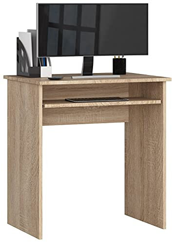 AKORD Schreibtisch Star 68 cm | | PC-Schreibtisch | Bürotisch | Office Desk | Computertisch | B68 x H74 x T51 cm | Gewicht 15,25 kg | Sonoma Eiche/Sonoma Eiche