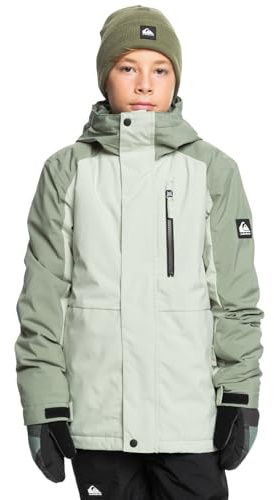 Quiksilver - Mission Block Youth Jk Snow Jacket para Niño - Desert Sage - 16 Años