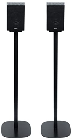 Vebos Lot de 2 pieds pour Samsung HW-Q935D/HW-Q930D, élégant, support de haut-parleur sans fil, pour une expérience sonore époustouflante, support d'enceinte de couleur noire