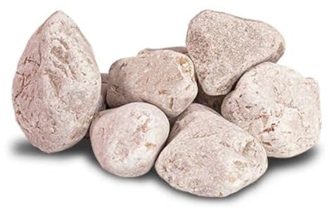 World PLANTIL Piedra mármol Canto rodado Color Rosa, Piedra Decorativa para Jardin, Espacios Exteriores y Intriores/Paisajismo, Jardineras y Macetas/Terrazas y Patios/ 100% Natural (24/40 mm 20 kg)