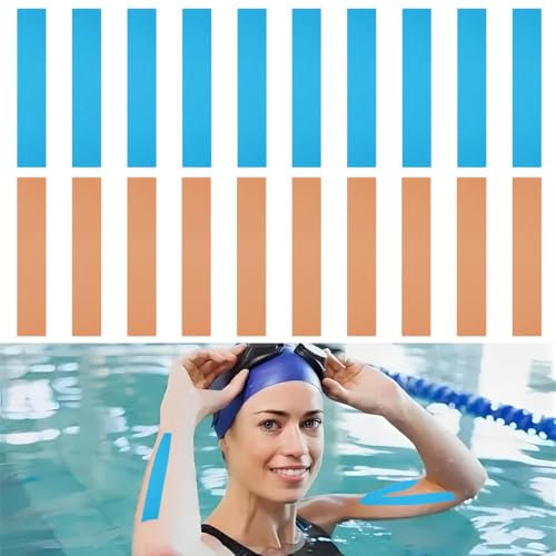 20 pezzi tape kinesiologico, tape sportivo impermeabile ed elastico,Nastro Kinesiologico nastri amici della pelle per ginocchio spalla gomito,tape,taping kinesiologico,tape sportivo,kinesio tape