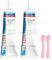 120ml Fabric Glue, Super Strong Clear Glue for Clothes Repairs, Washable Waterproof Adhesive, No Sew for Permanent Bond for Fabric, Felt, Patches, Leather, DIY Crafts, 2 Pack (60ml/tube)