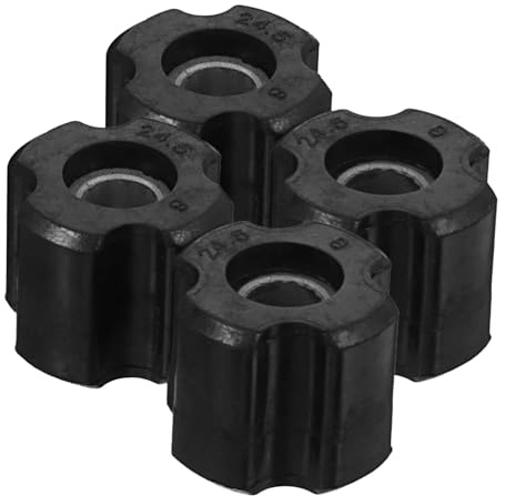 SUPVOX Kit de Rodamiento para Cortacésped y Desbrozadora 4 Bujes de PE Negro, Instalación Fácil y Ajuste para Eje Delantero y Tubos Interiores