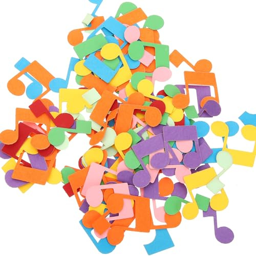 Vaguelly Coriandoli Musicali 200 Pezzi Decorazione da Tavolo Note Musicali Colorate Ritagli di Carta per Feste Matrimoni e Eventi a Tema Musicale Decorazione Sparsa per Party
