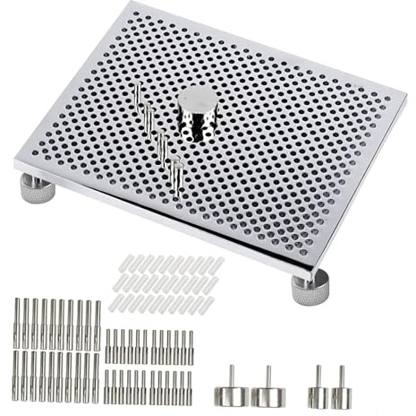 SERUCARY Wire Bending Jig with 30 Metal Pegs, Bending Board, Beading Wire Winding Tool, Portable DIY Loops Winding Jig, Jewelry Making Tools and Wire Wrapping Supplies for Designers