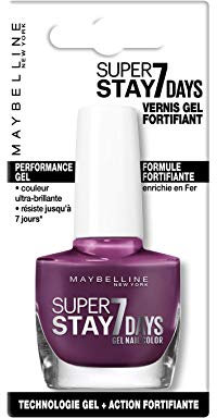 Maybelline Super Stay 7 Days 275 Social Berry Violeta esmalte de uñas - esmaltes de uñas (Violeta, Mujeres, Social Berry, Botella, 7 día(s), 21 mm)