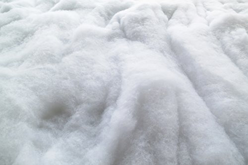 Spezial Schneewatte als Schneematte, weiß, 0,8 x 1,8 m, ca. 8 cm dick, 1,44 m², (EUR 17,01/m²), schwer entflammbar British Standard, Dekoschnee, Kunstschnee