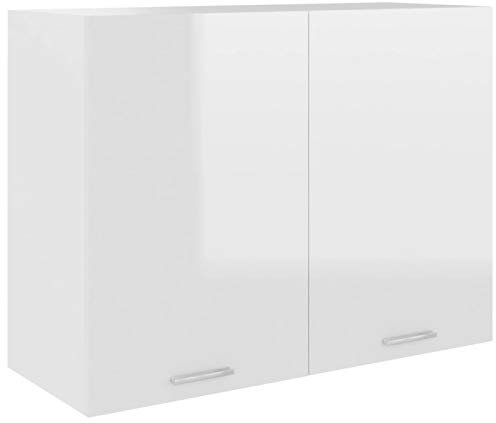 Tidyard Küchenschrank Aufbewahrungsschrank Mit 2 Regalböden Hängeschrank Küche Schrank Einbauküche Küchenzeile Küchenmöbel Oberschrank aus Spanplatte,Diverse Farben und Größen