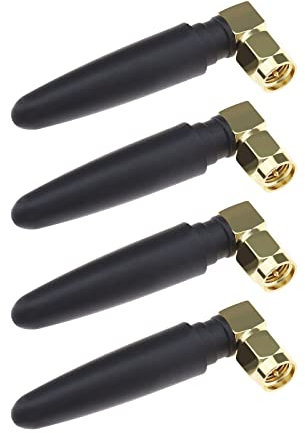 VGOL 4 Pezzi Antenna WiFi Bluetooth 2.4Ghz RP SMA Maschio Antenna WiFi Dual-band Adatta Per Moduli Wireless 2400-2500MHz Impermeabile Colla In Rame