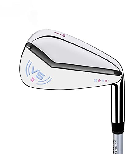 Club de Golf pour Dames, Simple, Fer 7 pour Dames, Tête en Acier Inoxydable, Manche en Carbone, pour Débutants et Joueurs Avancés (Couleur : Argent, Taille : Manche en Carbone)