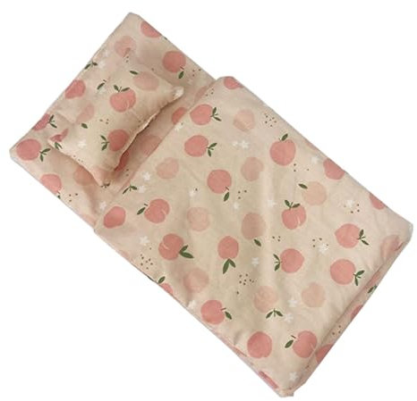 Sharplace Puppenbettwäsche-Zubehör, Rollenspiel, Lernspielzeug, Valentinstagsgeschenke für Kinder für Puppenbetten, Puppen-Etagenbetten, 10–25 cm große Puppe, Rosa