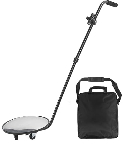 Espejo de Inspección para Automóviles con Rodillo, Espejo Telescópico Retráctil con Telescopio LED, Espejo de Inspección para Vehículos con Mango Telescópico, Equipo de Geocaching