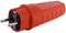 Spina in Gomma da Esterno, 230V, 16A, IP44, Cavo di Corrente Fino a max. 2,5 mm², Spina Infrangibile, Spina Impermeabile, Spina con Protezione Antipiega, Spina con Contatto di Terra (Arancione)