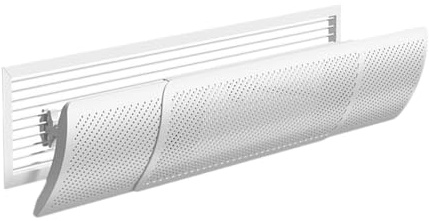 Folpus Deflector de Aire Acondicionado, Deflector de Aire de confinamiento, ángulo Ajustable, Deflector de Viento Anti-Soplo Directo para guardería doméstica, 49cm a 86cm