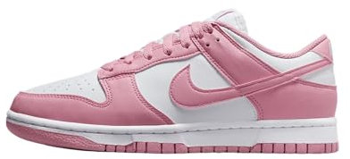 NIKE Damen Dunk Low Sneaker, White Elemental Pink, 39 EU