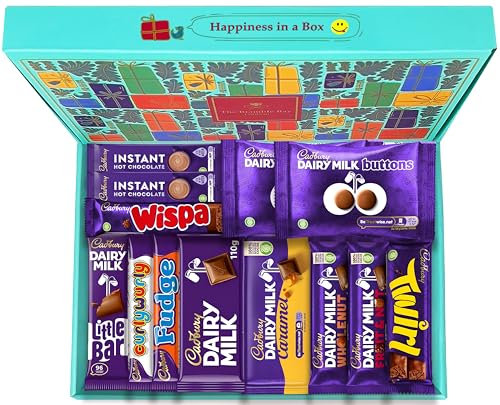 Chocolate Gift Hamper Large Box Set containing Cadbury Dairy Milk Selections for, Get Well Soon, Ideal for Christmas, Birthday, Sweet Treats for Kids