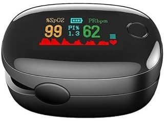 Oxymètre de Pouls de Doigt Professionnel Ecran LED Moniteur Portable Mesure la Saturation Oxygène Utilisation Domestique pour Fitness et Sport