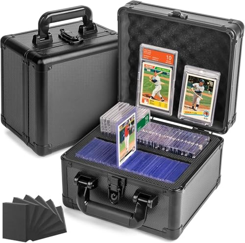 Pulchra Boîte de Rangement pour Cartes Gradées, Top Loader Boîtes avec Séparateurs, Boîte de Cartes Sport pour PSA MTG CSG BGS SGC, Boite Rangement Carte pour Collectionneurs