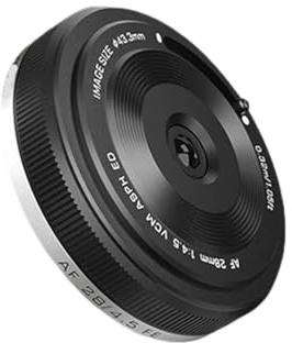 Compatibile for Sony E Mount Fuji X Nikon Z Mount 28mm F4.5 Pancake Autofocus Full Frame Retro Obiettivo ultra sottile da 60g for A6700 ZV E10 A7M5 a7iii(Sony E-mount(FE))