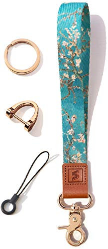 SENLLY Armband Schlüsselanhänger Kurz, Originellem Musterdesign Schlüsselband für Schlüssel