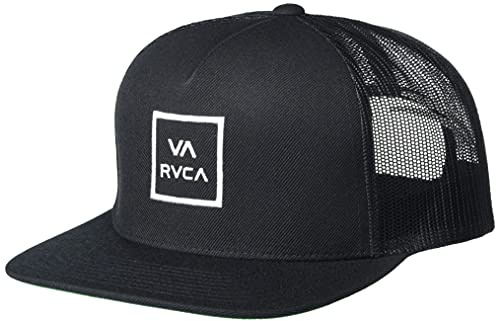 RVCA Men's Trucker Hat, Structured Hat with Stretch Mesh Back, Adjustable Snapback Closure