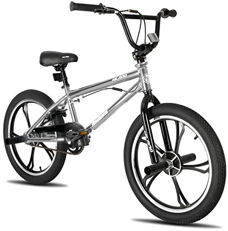 HH HILAND 20 Inch 3 5 Spoke Kids BMX Bike for Boys Girls Ages 5-12, 360 Degree Rotor Freestyle, 4 Pegs Single Speed Kid’s BMX Bicycle, Multiple Colors