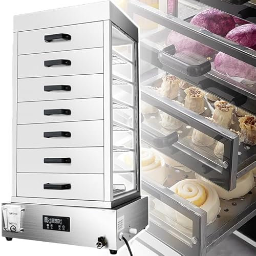 Vaporera Eléctrica De 5 Capas, 6 Capas Y 7 Capas Con Alarma De Hervor Seco, Máquina Para Hacer Bollos Al Vapor Con 4 Orificios, Para Vaporeras De 12 a 26/48 a 52 Cm,D