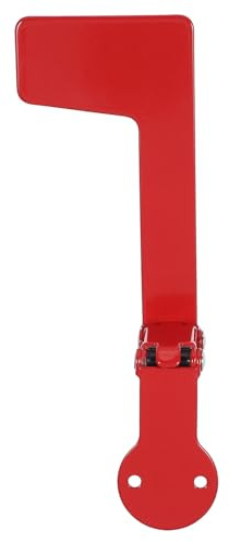 Ipetboom Bandiera Rossa per Cassetta Postale in Metallo Montaggio a Parete Accessorio per Cassetta Postale da Esterno Resistente alle Intemperie Sostituzione Segnale da Giardino
