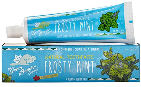 Green Beaver Toothpaste, Frosty Mint, 2.5 Ounce