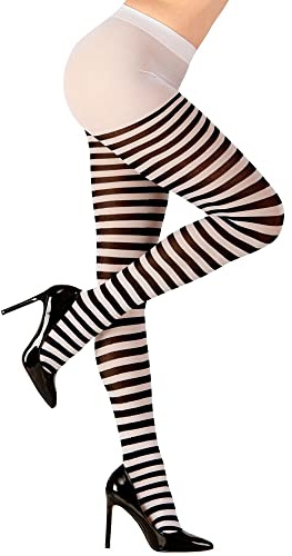 Widmann - Collants, rayés, 70 DEN, Halloween, Costumes de carnaval, Carnaval