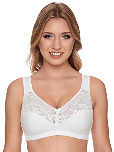 Susa Lot de 2 Soutien-Gorge sans Armature avec Coton 7931 105 D Noir/Blanc