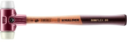 Halder 3078030 Simplex Soft-Face Superplastic/Nylon Mallet, Multi-Colour, 30 mm