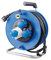 as - Schwabe Camping Kabeltrommel 25 m - mit Schutzkontaktstecker - 2 Schutzkontakt- & 1 CEE-Steckdose 230V/16A/3-polig - Outdoor Kabeltrommel - Spritzwasserschutz IP44 - Blau, 10173