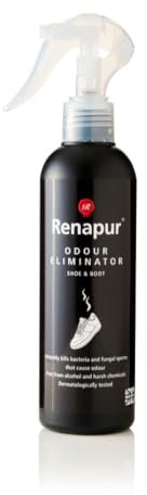 Renapur Odour Eliminator, Shoe & Boot, Chemical & Perfume free Odour Control, Removes route cause of odours, Unmatched & long-lasting formula. (250ml)