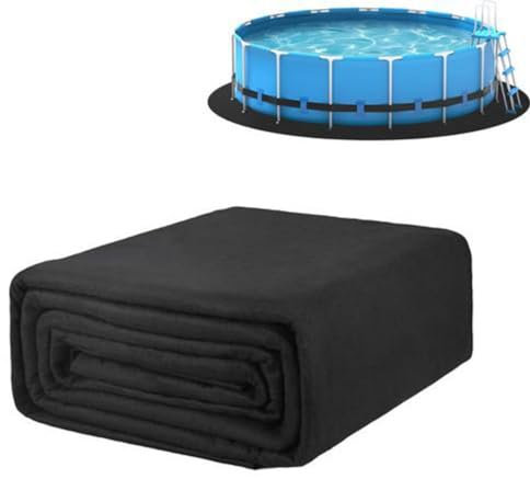 under pool mats 12ft black, pool ground mat outdoor, Round Pool mats outdoor, Swimming Pool Ground Cloth Above ground Pool Floor Mats, Puncture Resistant