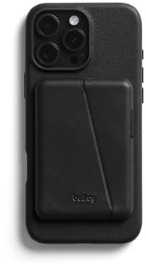 Bellroy Mod Phone Case + Wallet für iPhone 16 Pro Max (schlanke iPhone-Hülle aus Leder, Handy-Geldbörse) -Black