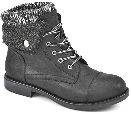 CLIFFS BY WHITE MOUNTAIN Women's Duena Hiking Style Boot, Black Multi/Fabric, 9 M